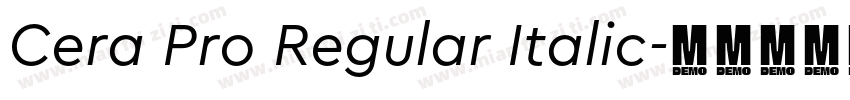 Cera Pro Regular Italic字体转换